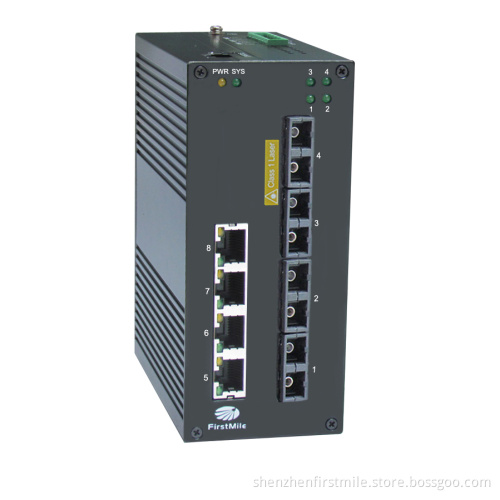 Managed Industrial Switch with 8 Ports IDS 508 / IDS 508-4f